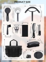 inoreal oval massage curry with sweat scraper for gentle grooming