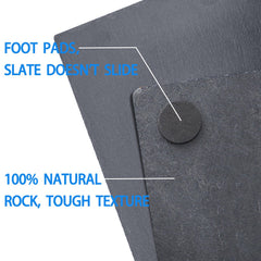 INOSCIND terrarium bowl slate keeps water quality stable while basking surface stays dry