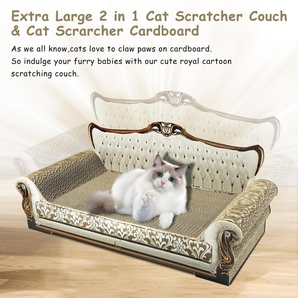 INRLKIT Indoor Cat Furniture Scratcher showcasing versatile scratch and rest zone.