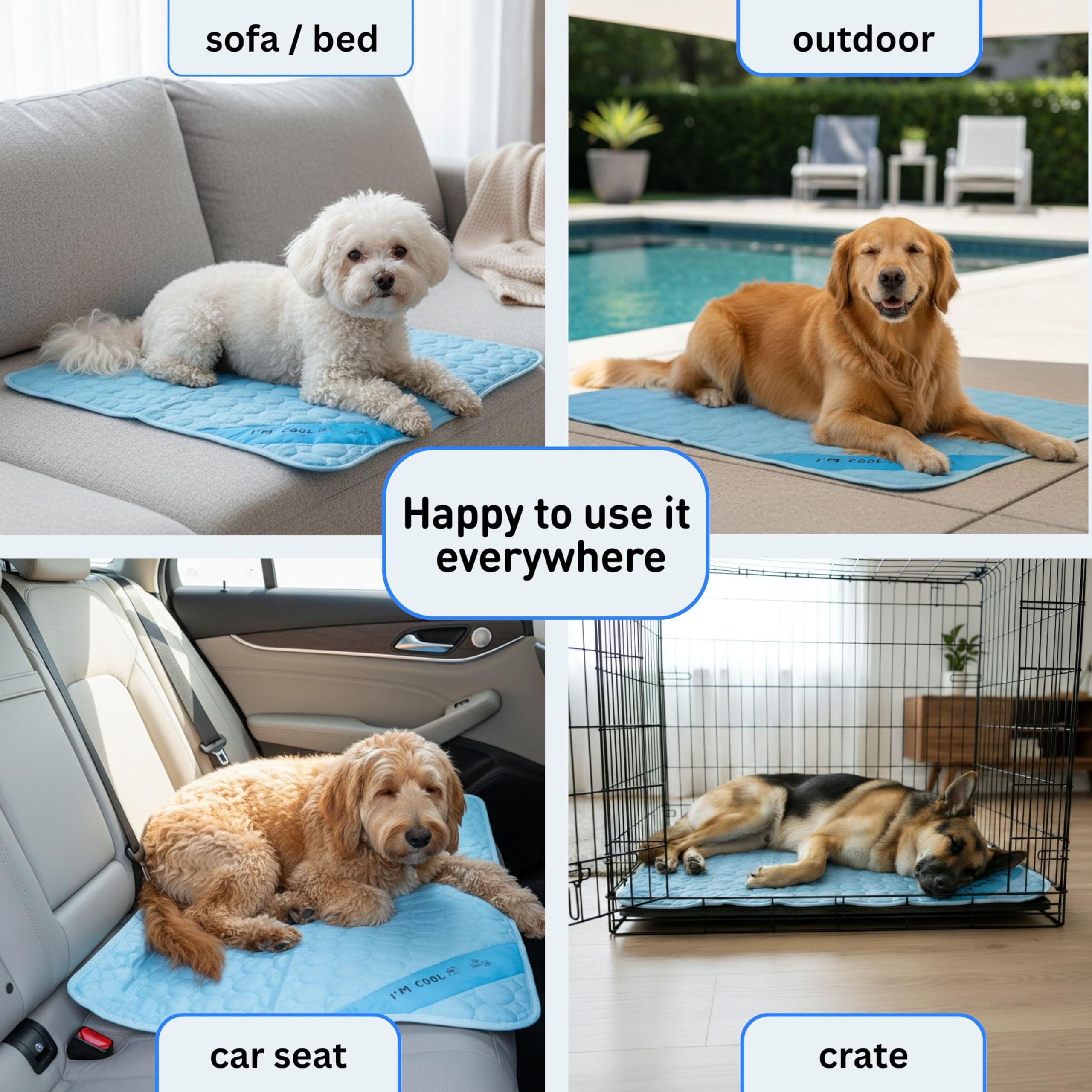 Inspectortail mat features mesh bottom boosting air circulation.