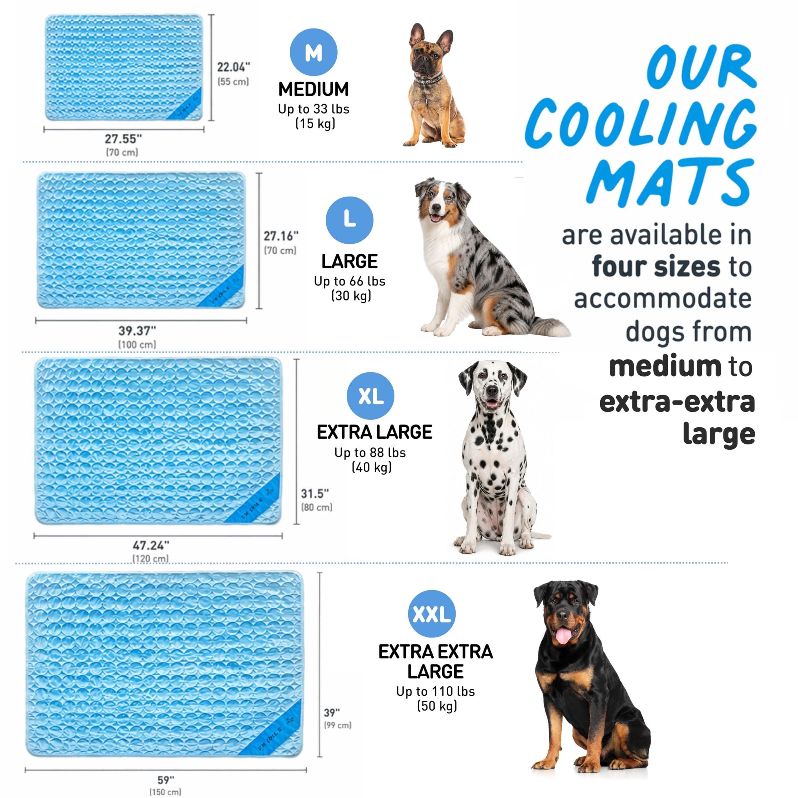 Inspectortail Self Cooling Mat on car seat for pet travel comfort.