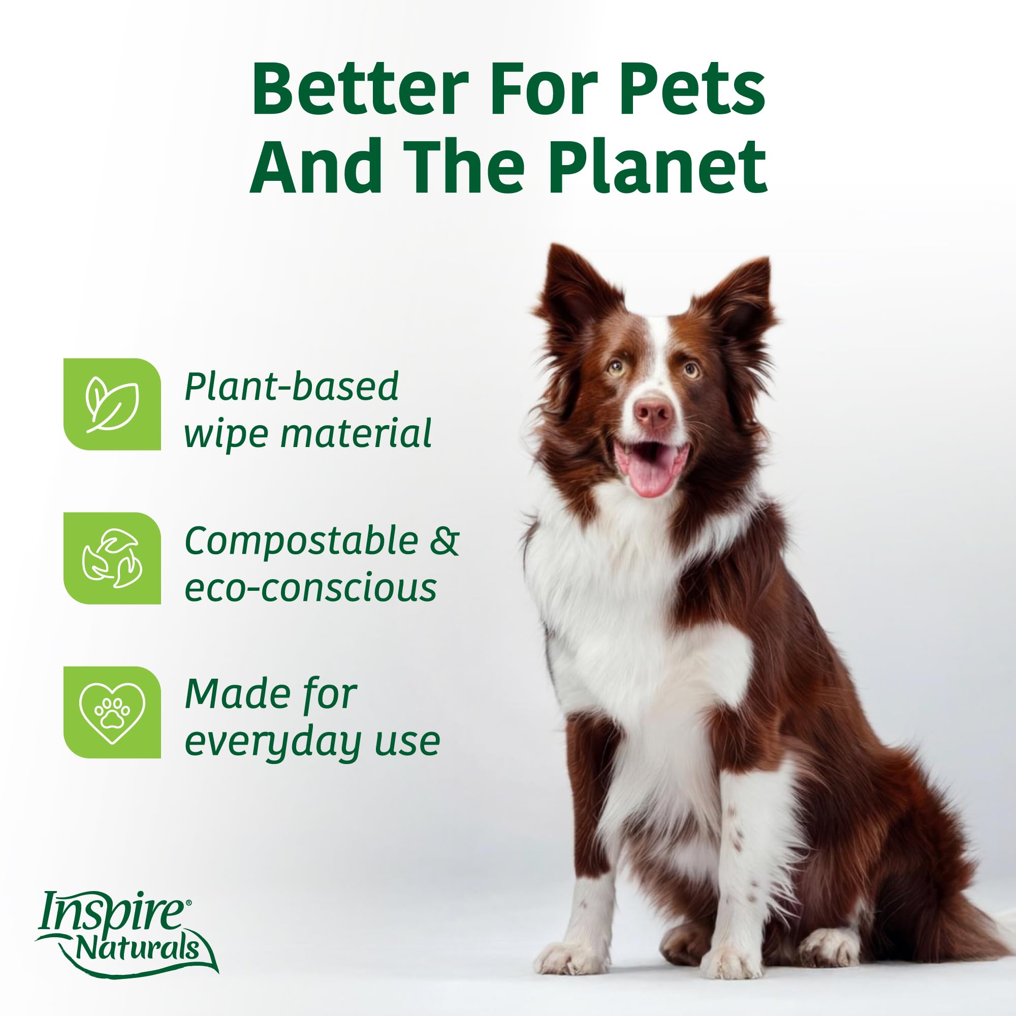 Gentle, multiuse wipes suitable for dogs and cats.
