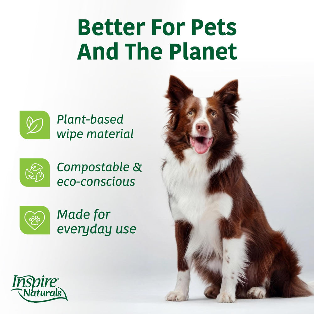 Gentle, multiuse wipes suitable for dogs and cats.