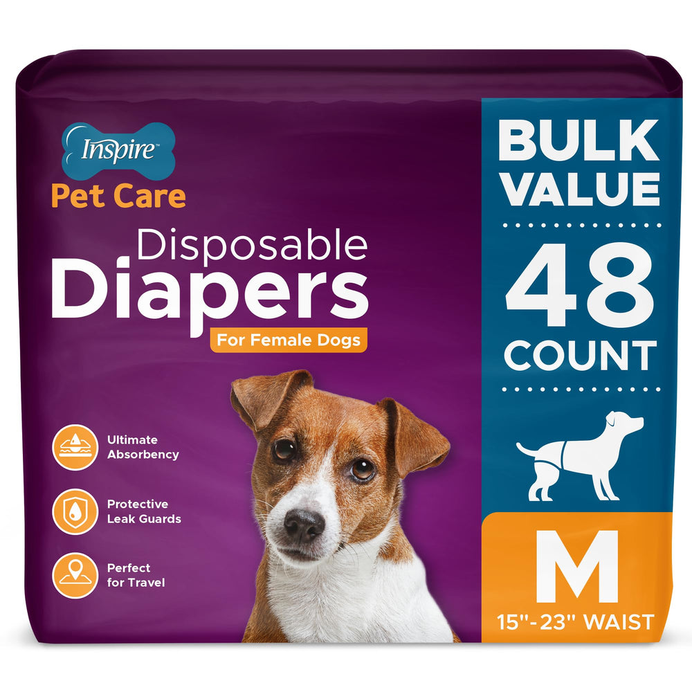 Inspire Pet Care dog diapers female heat tail hole for secure fit