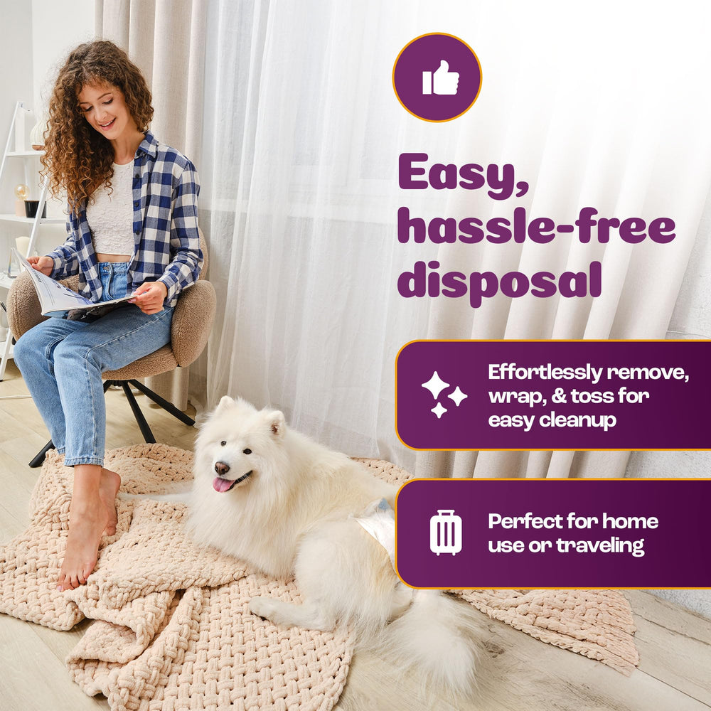 Inspire Pet Care dog diapers ideal for travel and on the go use