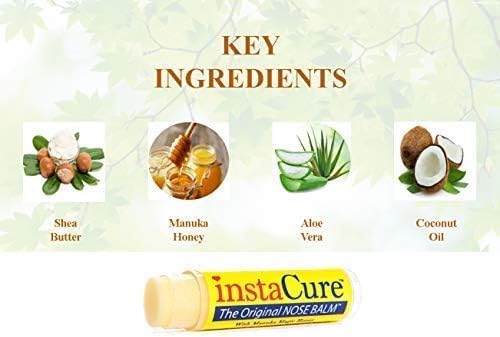 INSTACURE nose balm with raw Manuka honey moisturizes dry skin