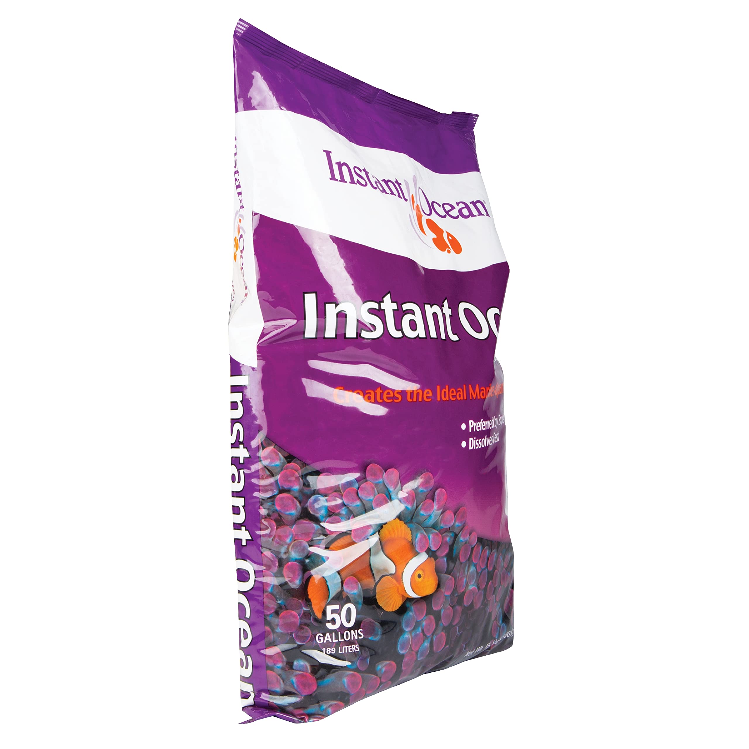 Instant Ocean Sea Salt helps achieve stable pH quickly and reliably in marine tanks.