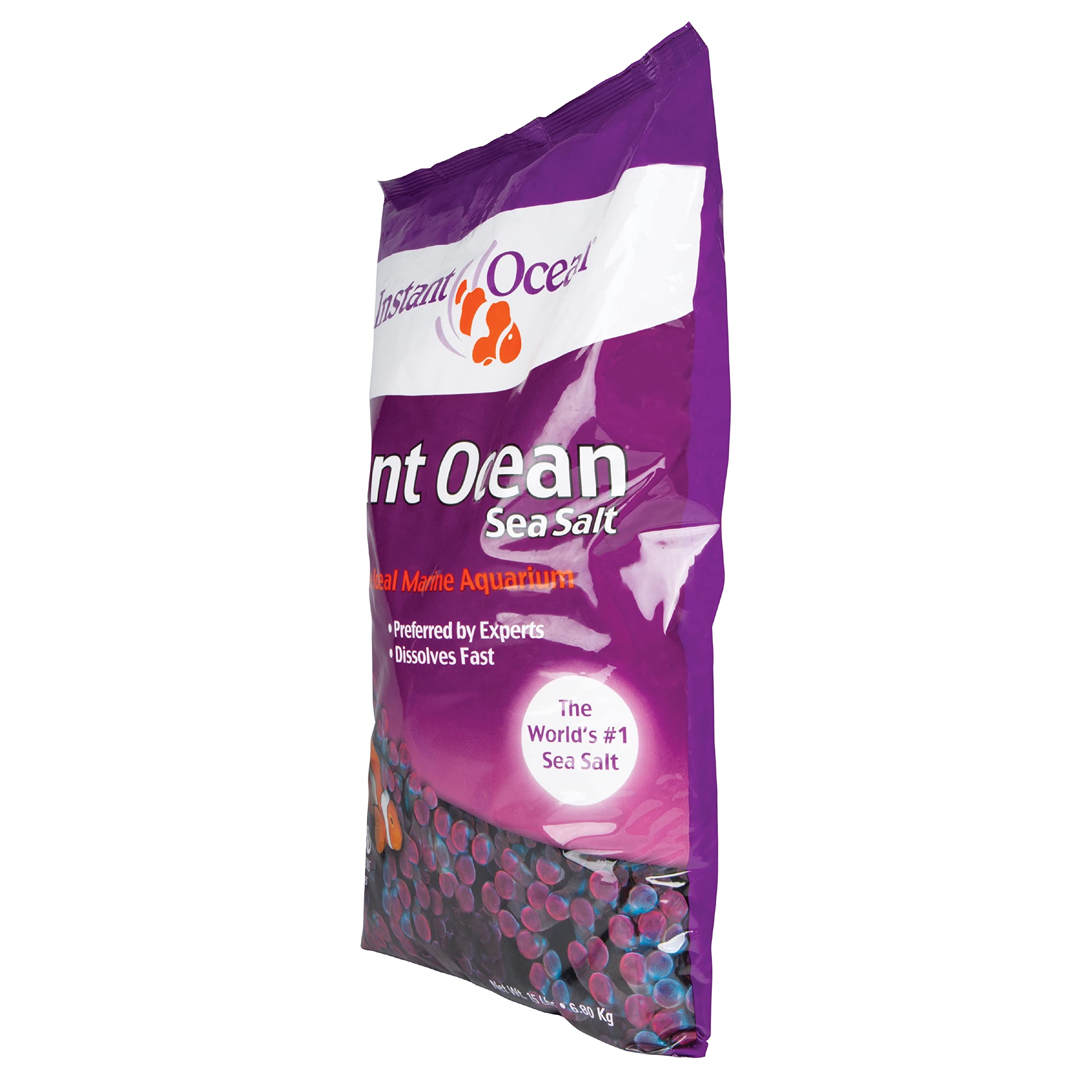 Instant Ocean Sea Salt is nitrate- and phosphate-free for clean marine environments.