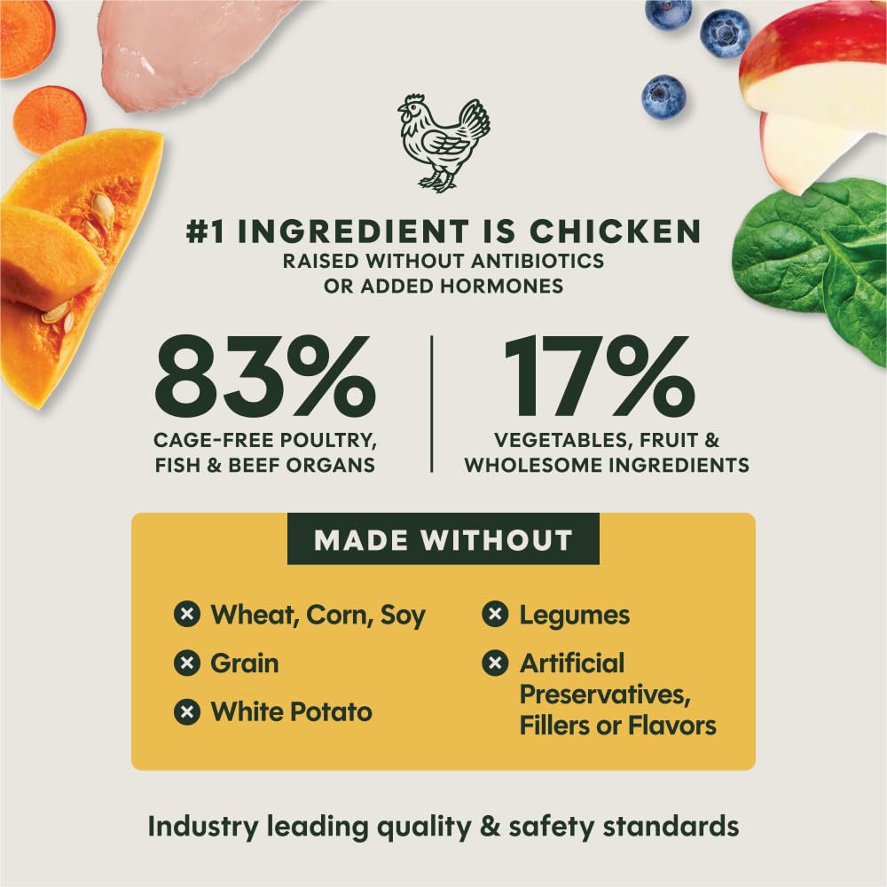 Instinct Calcium and Phosphorus support for strong bones and teeth in puppies.