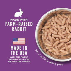 Instinct Easy-open pouch design enables quick, mess-free serving of the rabbit topper.