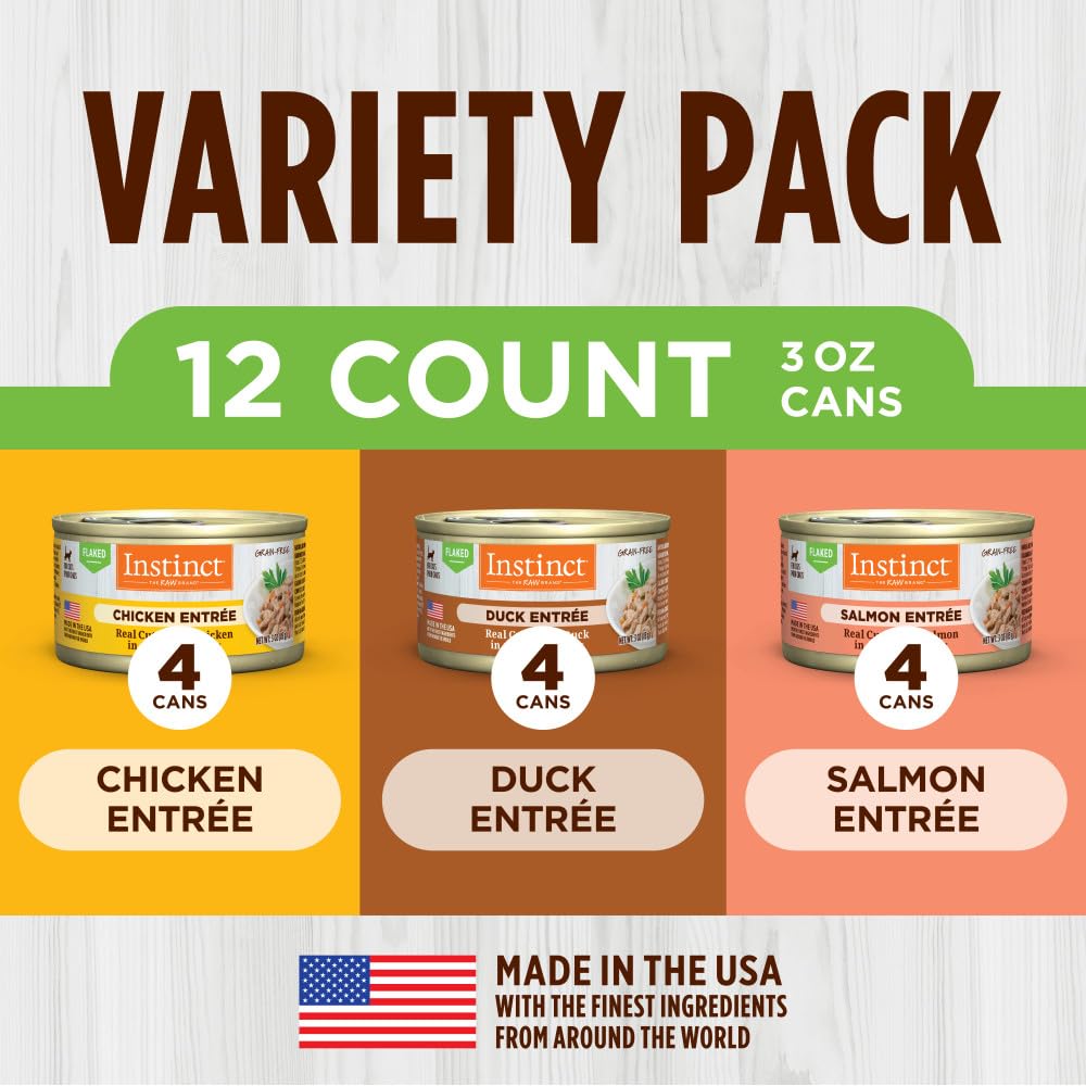 Carrots and spinach visible in each can enhance natural nourishment.
