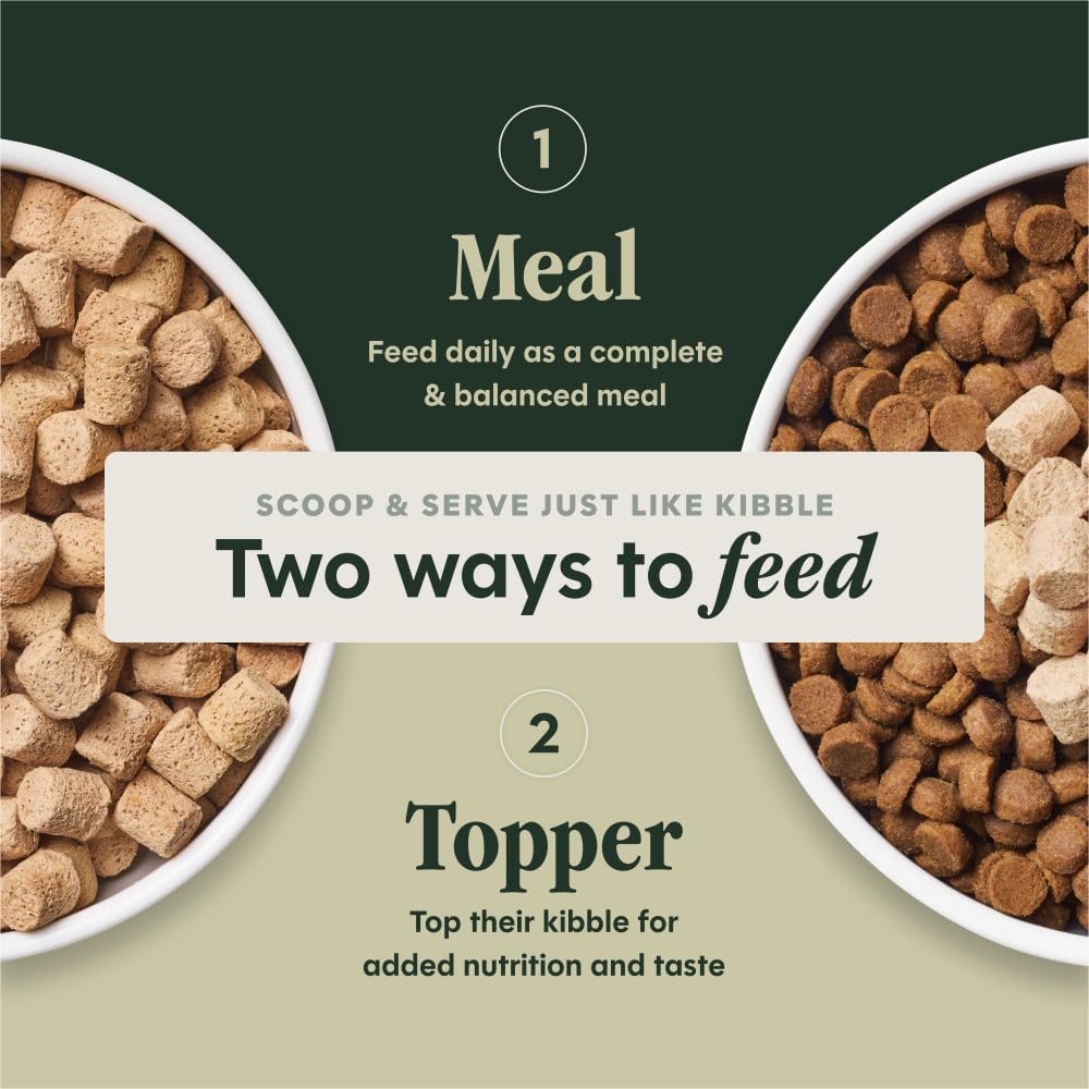 Instinct grain-free formula packaging underlines absence of corn, wheat, and soy.