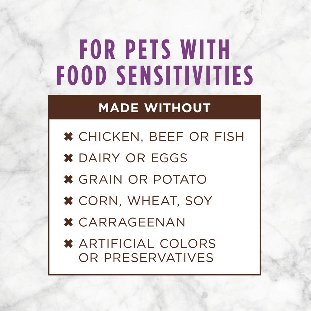 Instinct grain-free packaging shows protein-forward nutrition in a single-ingredient format.