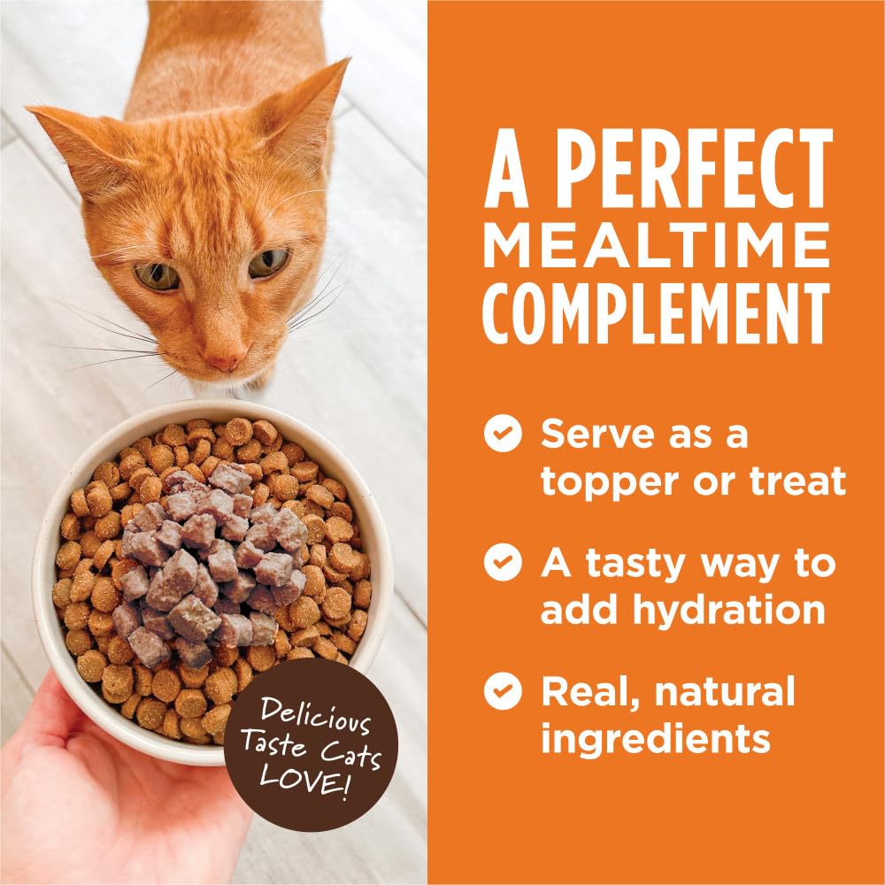 Instinct Healthy Cravings cat topper poured over kibble for extra moisture.