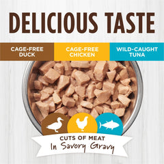 Instinct Healthy Cravings chicken pouch highlighting grain-free recipe and flavor.