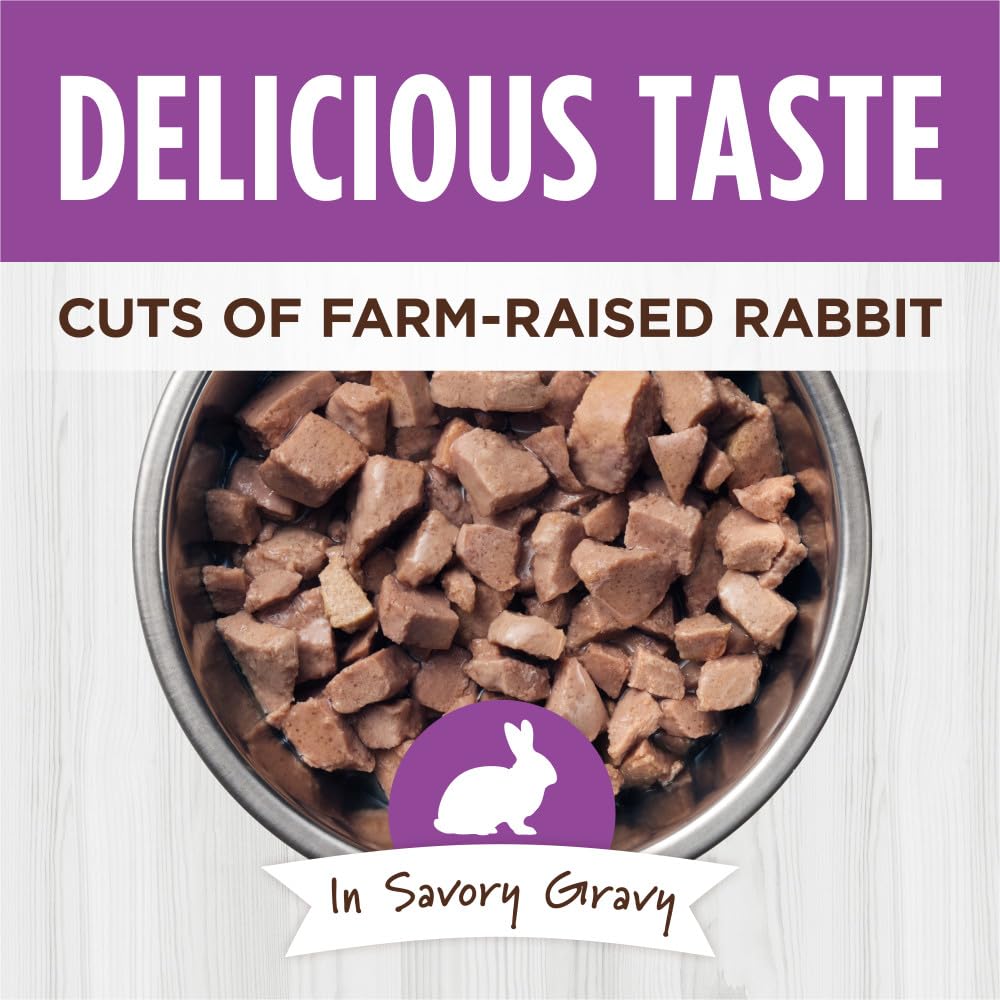 Instinct Healthy Cravings rabbit pouch close-up shows savory gravy texture.