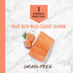 Instinct Limited Ingredient Diet real salmon close-up highlighting protein-rich, easily digested nutrition