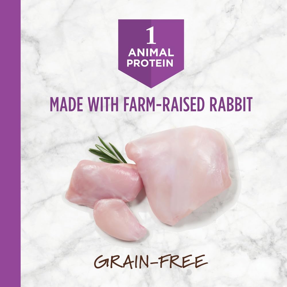 Instinct Limited Ingredient Diet single-protein rabbit bites; simple nutrition for sensitive stomachs.