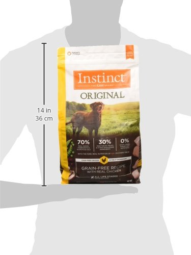 Instinct Original cage-free chicken protein bites provide balanced nutrition in a crunchy bite
