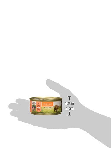 Instinct Original cat enjoys wet food, illustrating a tasty, protein-rich meal option.