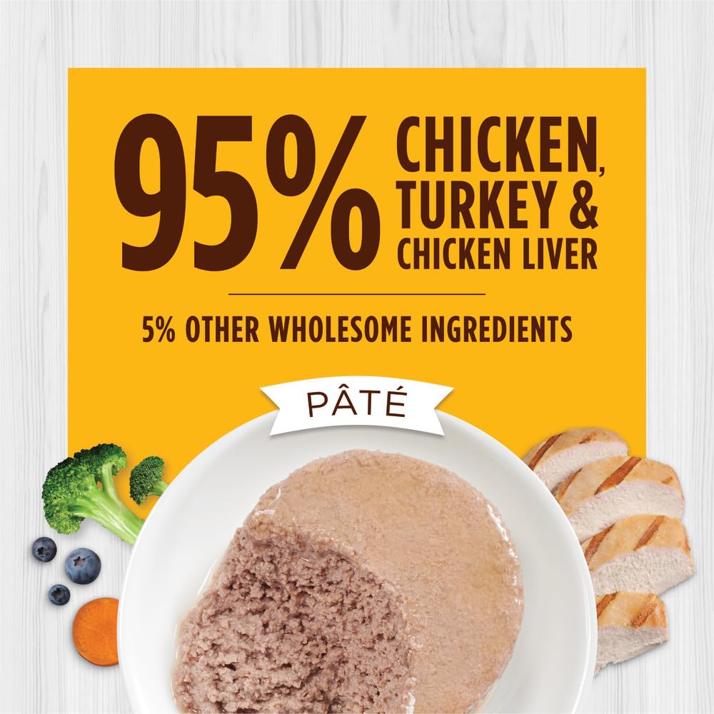 Close-up reveals the 95% animal protein core with chicken and liver.