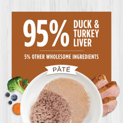 Instinct Original Pate Cat Food smooth pate texture for easy serving.