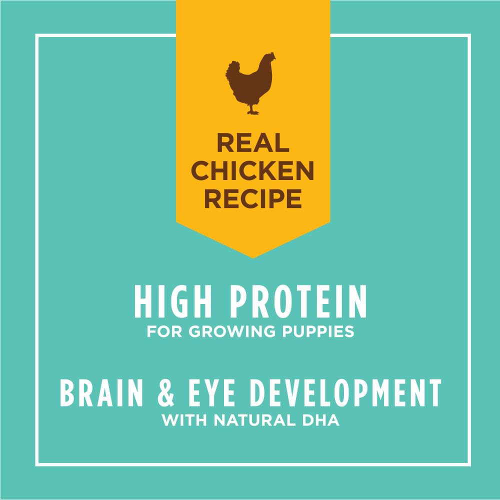 Instinct Original Puppy DHA-rich formula supports brain and eye development.
