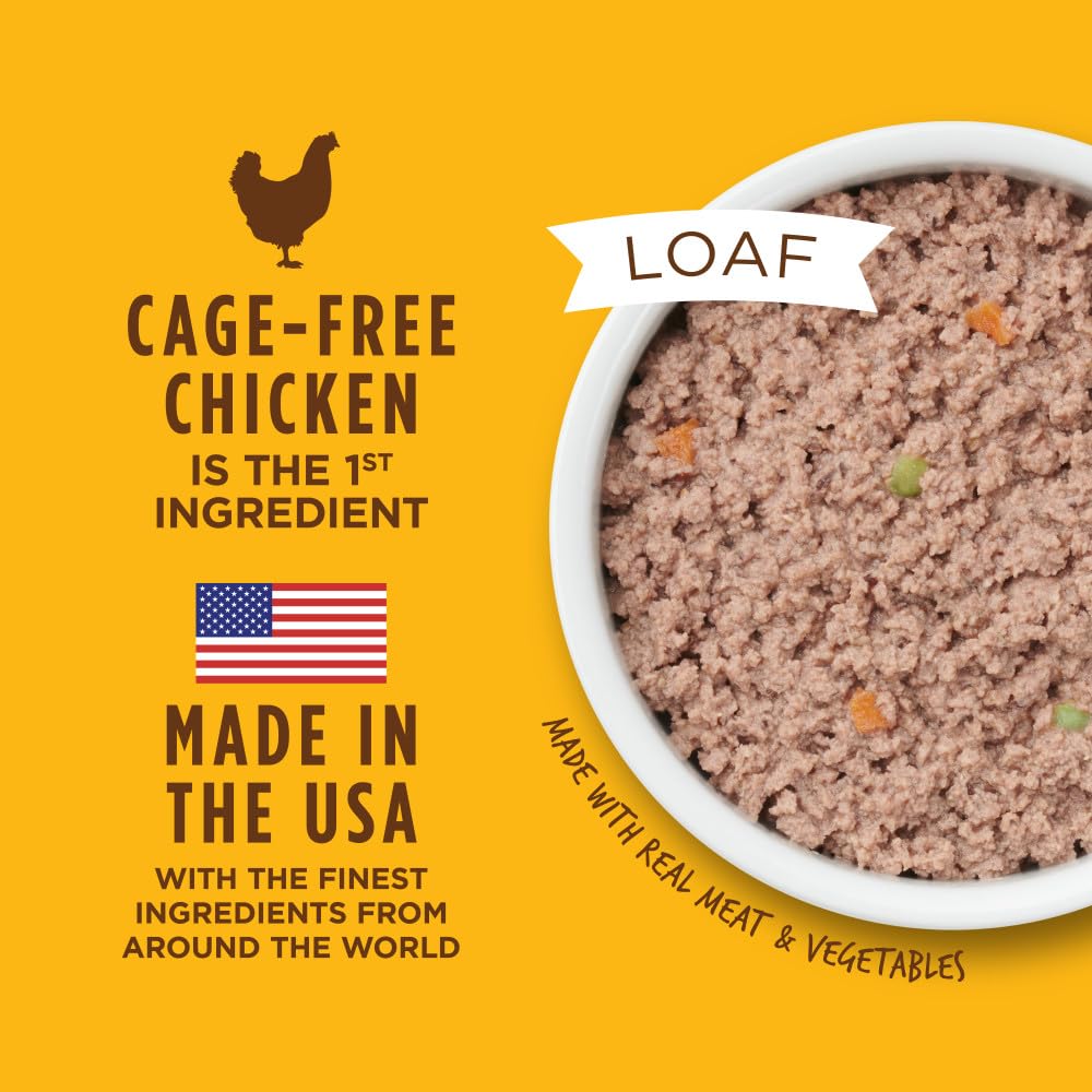 Instinct Original Wet Dog Food cage-free chicken ingredient close-up, quality protein
