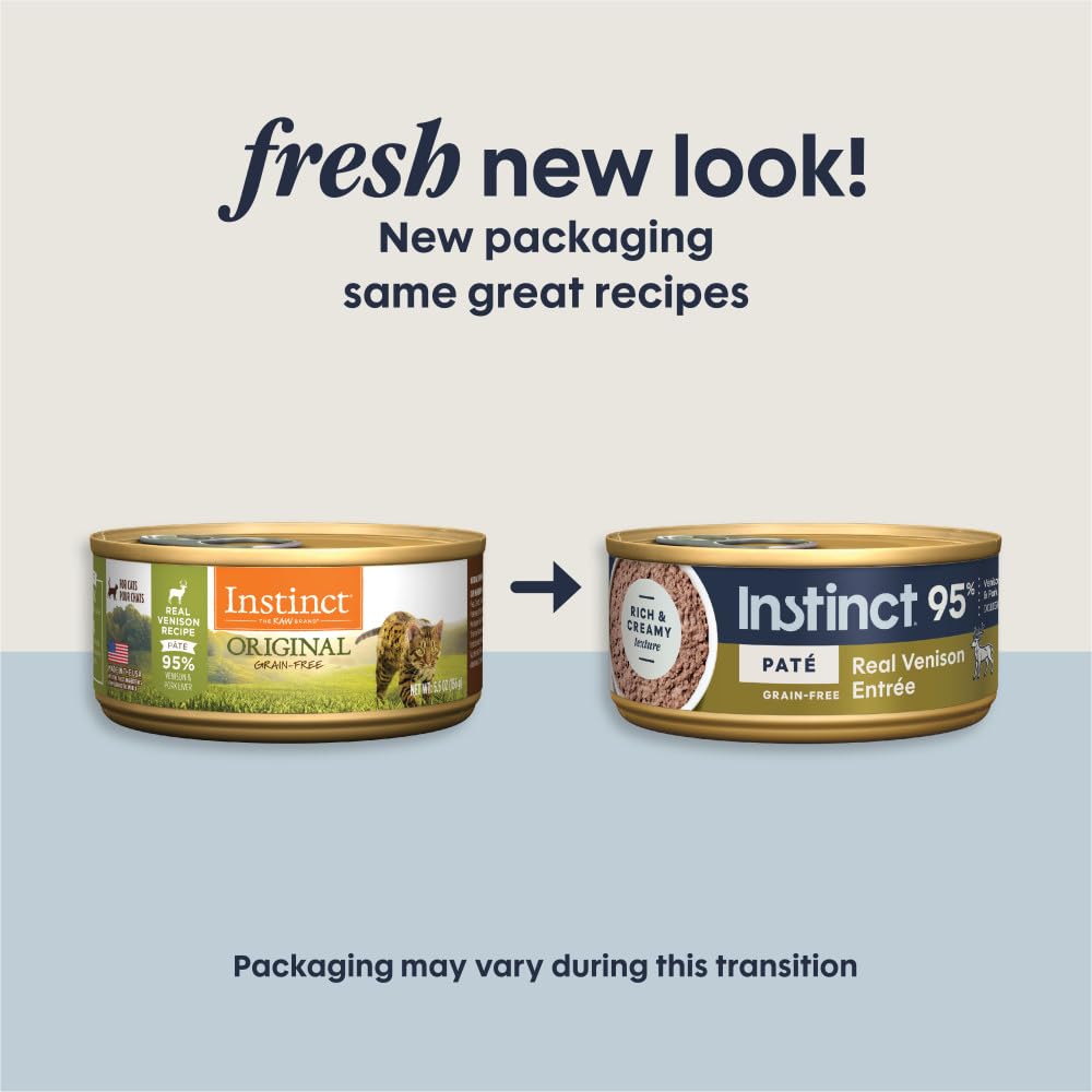 Instinct Pate Entrees grain-free wet cat food without fillers for healthy meals.