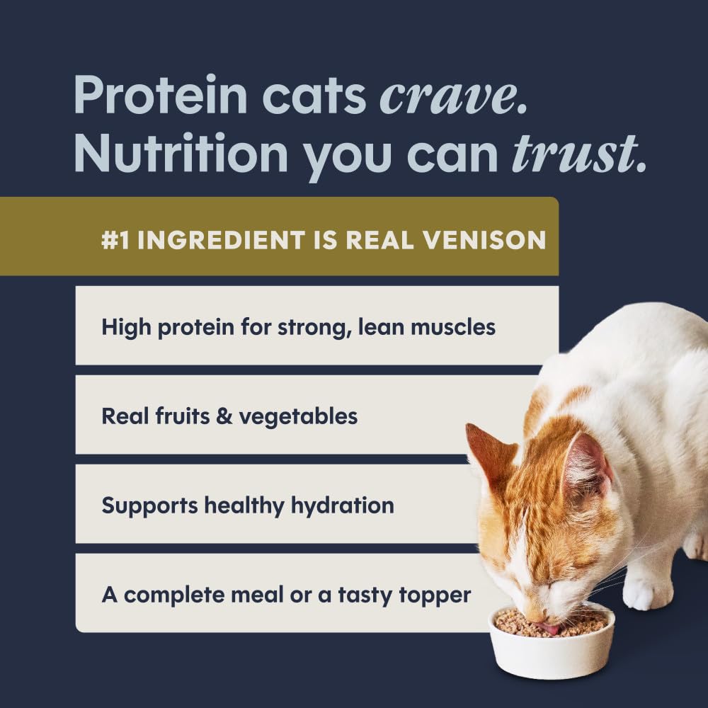 Instinct Pate Entrees venison and pork liver for protein density.