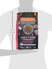 Instinct Raw Boost grain-free recipe emphasizes real rabbit as first ingredient.