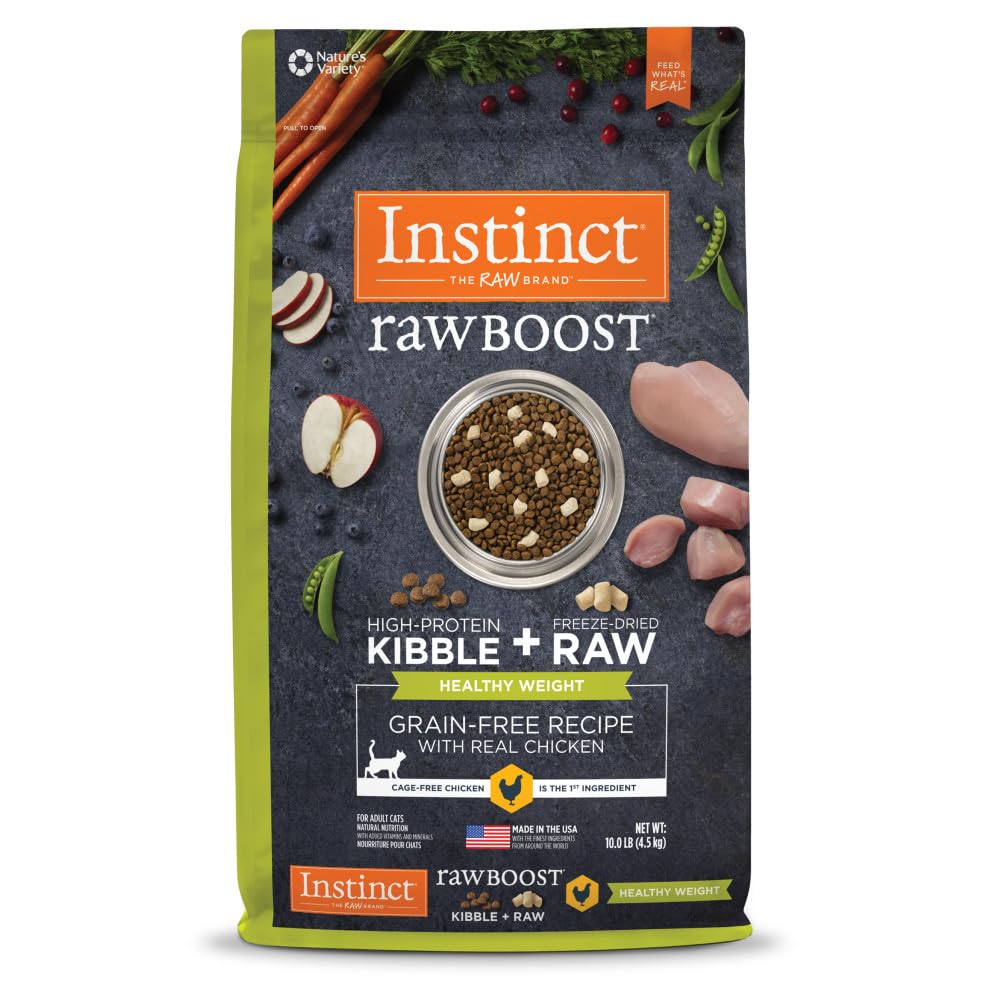 Instinct Raw Boost healthy-weight kibble bag for controlled portions