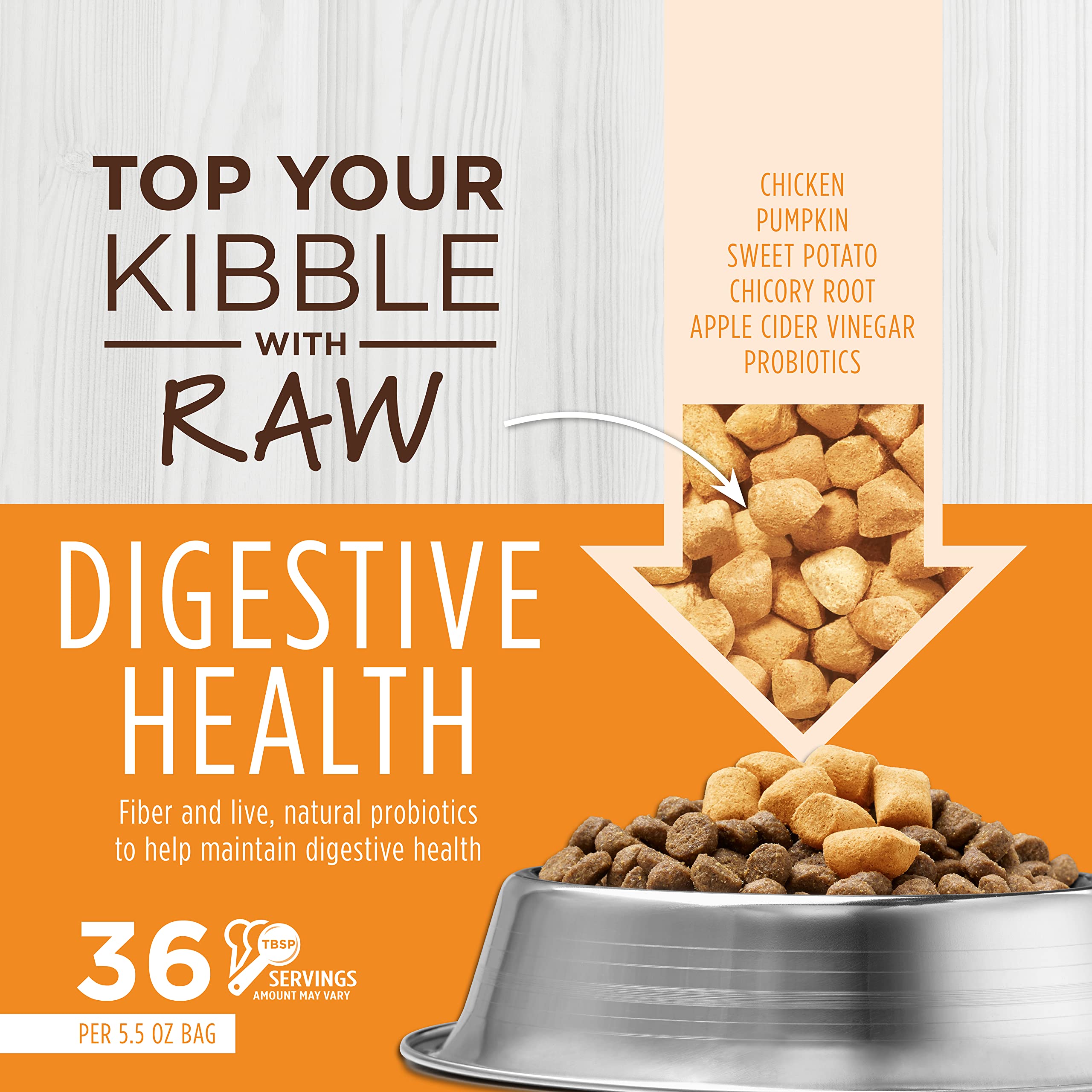 Instinct Raw Boost Mixers probiotics bottle promotes gut health