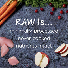 Instinct Raw Boost real rabbit first ingredient close-up visual.