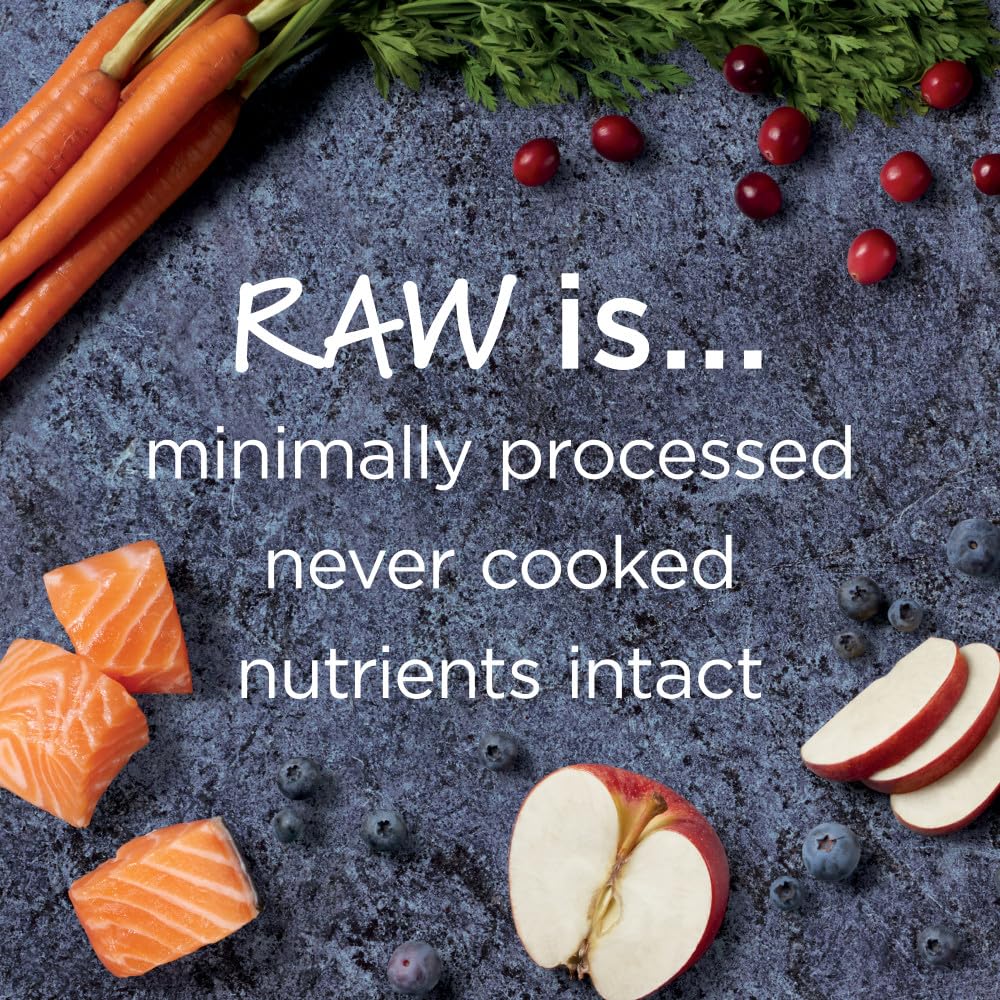 Instinct Raw Boost real salmon first ingredient supports lean muscles and daily energy.