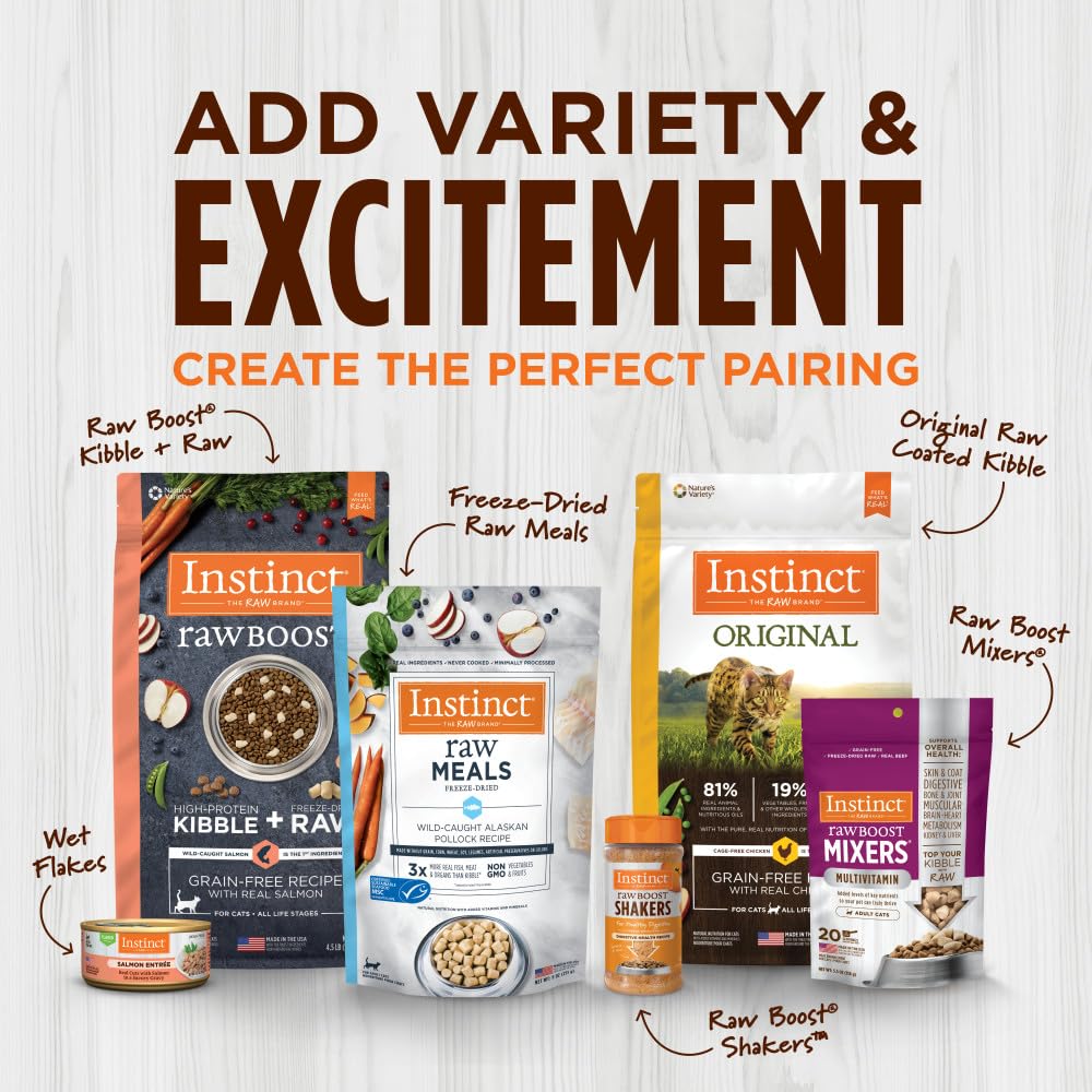 Instinct Raw-inspired recipe with real ingredients for balanced meals.