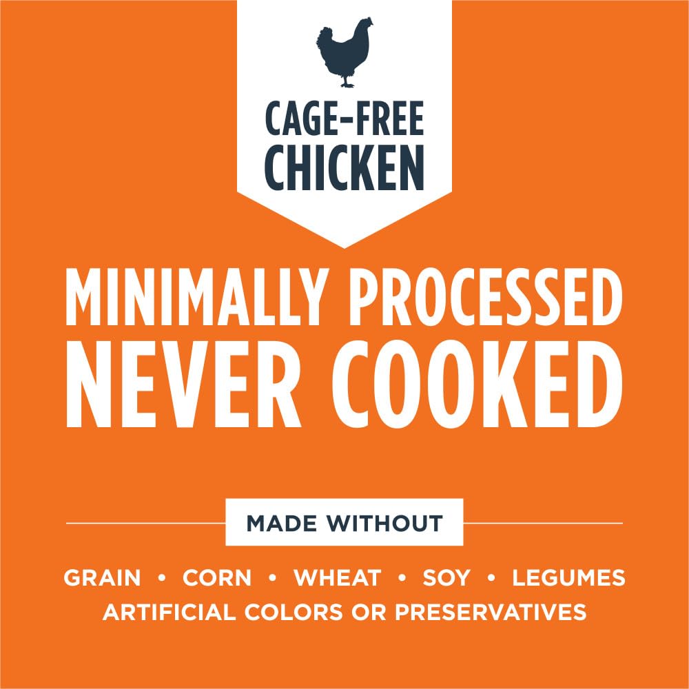 Instinct freeze-dried kitten chicken nutrition facts readable on package.