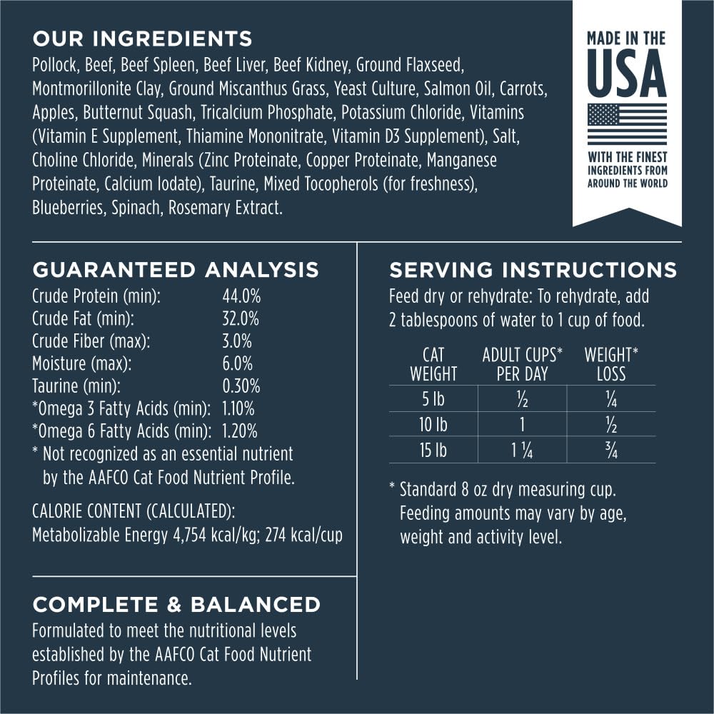 Instinct Raw Meals kibble-free option for grain-free indoor diets.
