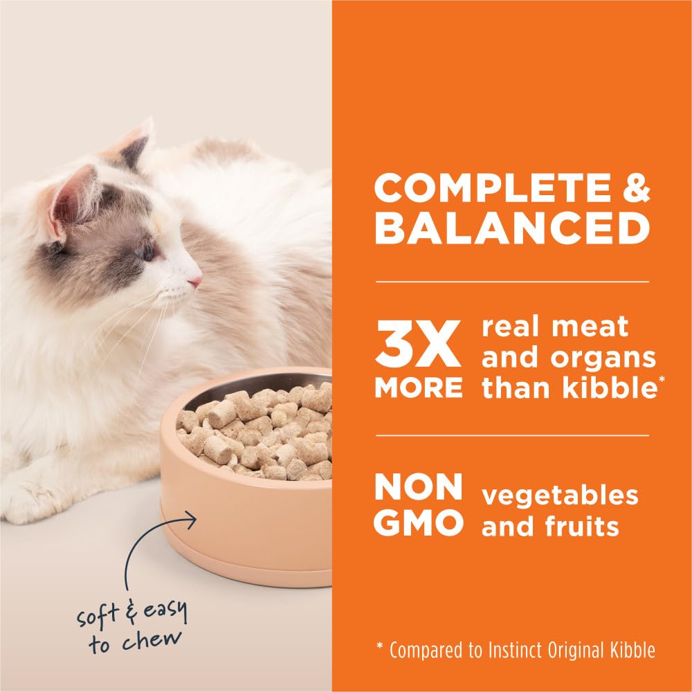 Instinct Raw Meals bag emphasizes grain-free formula and natural ingredients