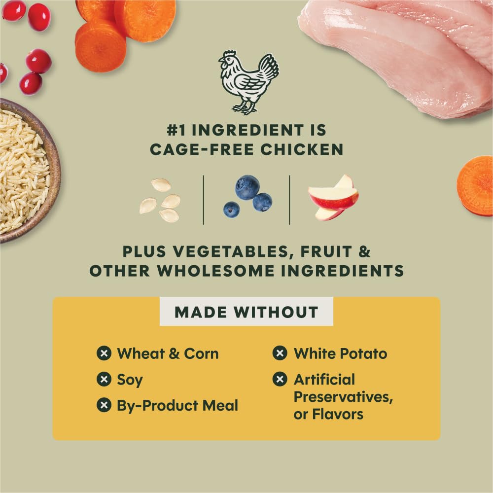 Instinct RawBoost fruits and vegetables visuals for natural vitamins.