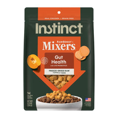 Instinct RawBoost Mixers gut-health bowl serving enhances flavor and texture