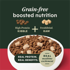 Instinct RawBoost USA-raised beef first ingredient supports protein-rich meals
