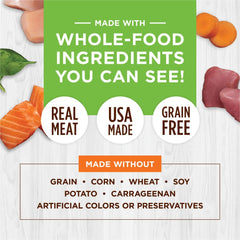 Instinct Salmon Canned Cat Food ideal for picky eaters who crave savory gravy.