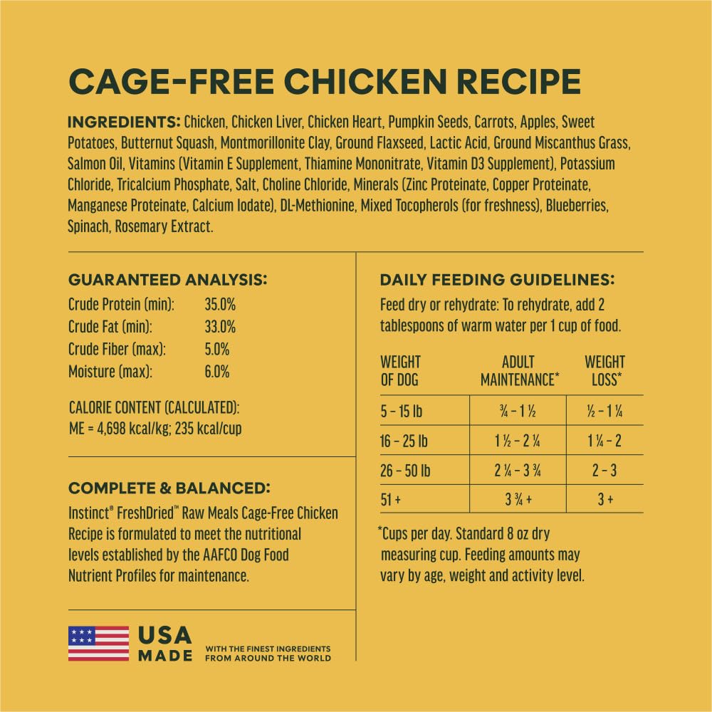 Instinct Shelf-stable raw dog food stays fresh without refrigeration.