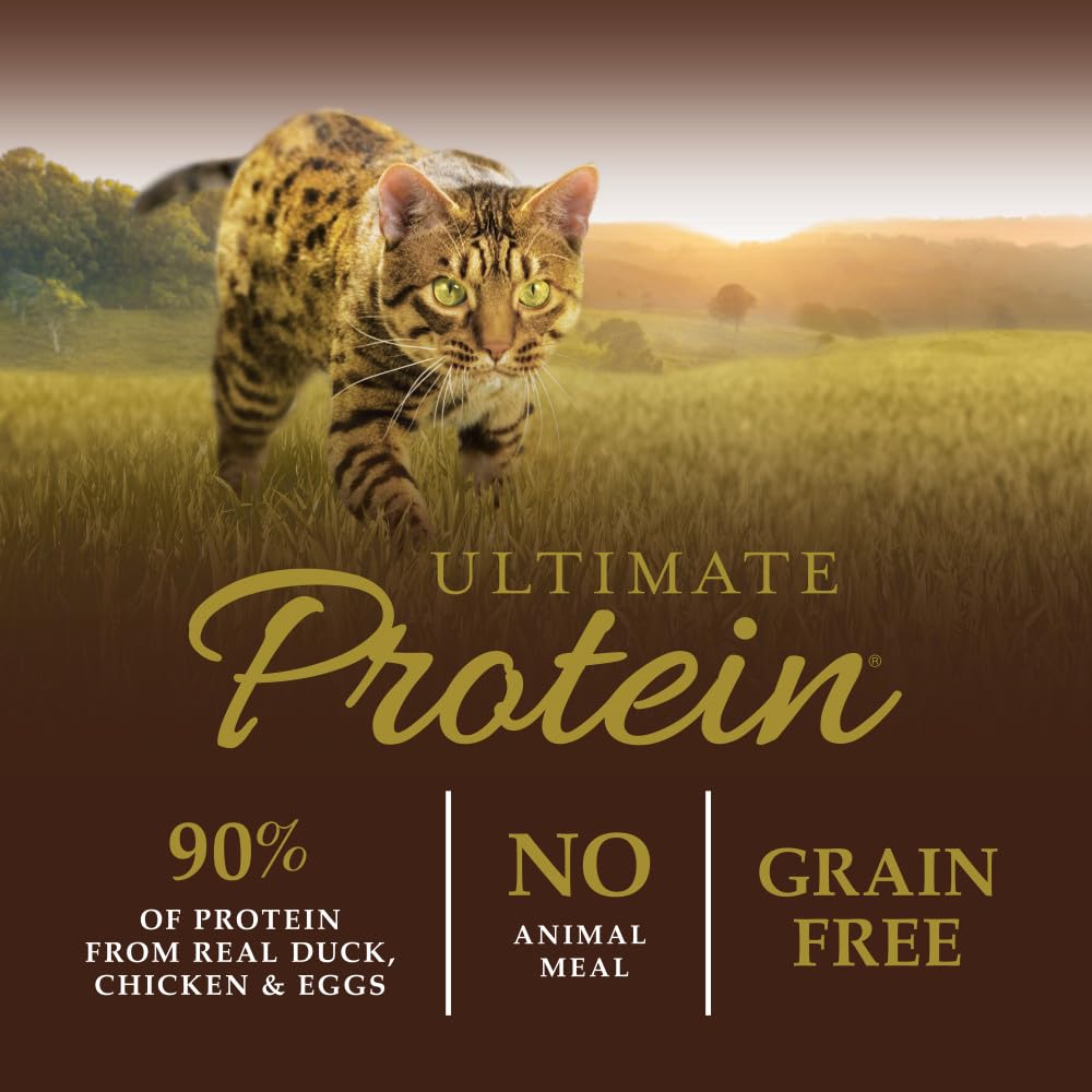 Instinct Ultimate Protein duck-first ingredient close-up highlights grain-free appeal.