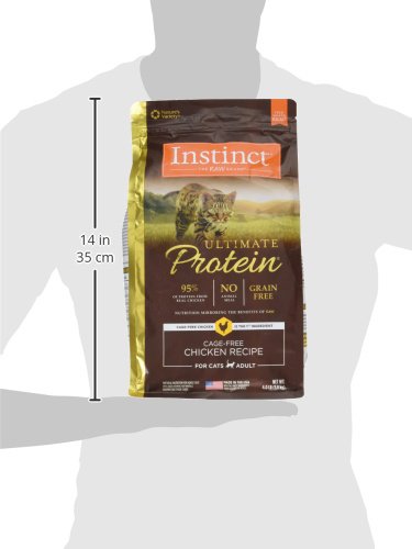 Instinct Ultimate Protein grain-free kibble close-up showing texture.