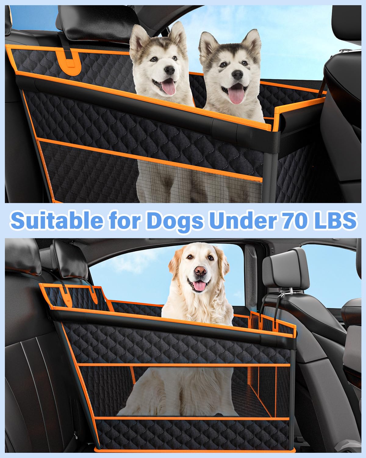 Instraella spacious 27.5x21.6x20 design fits large dogs comfortably.