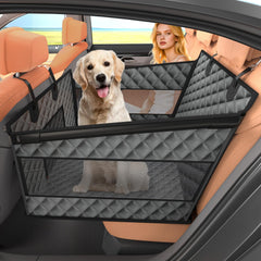 Instraella large dog car seat shows back-seat extension for extra space