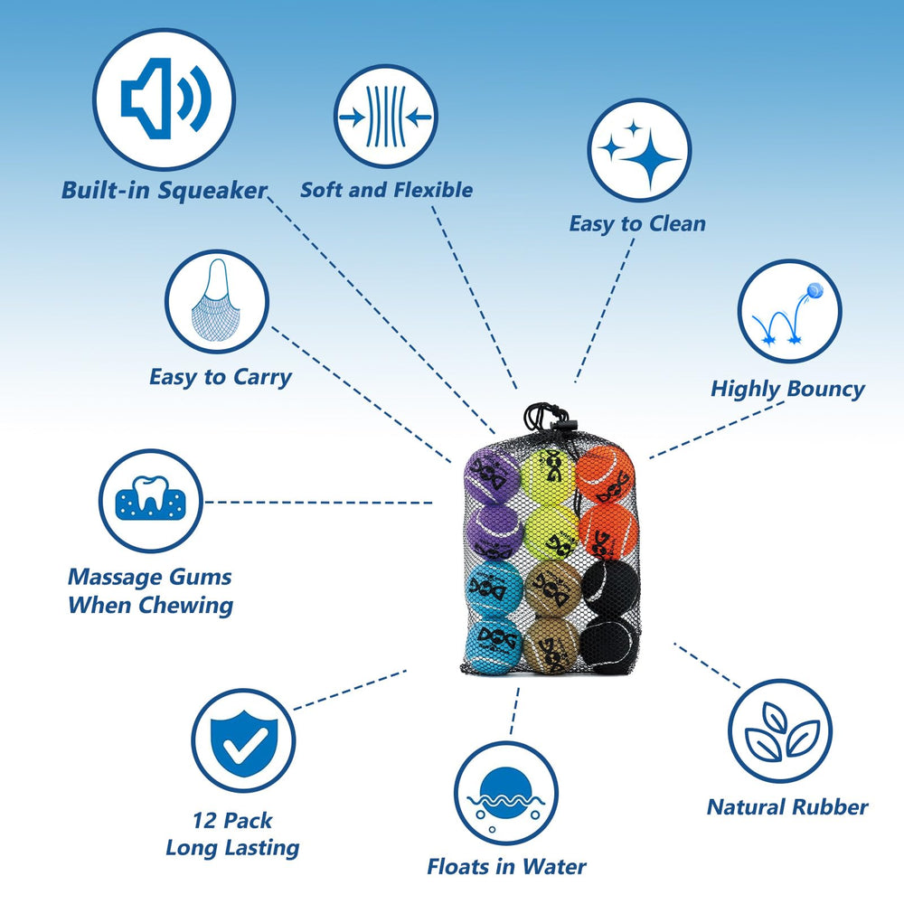 INSUM highly visible colors help dogs locate ball quickly during walks.