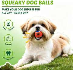 INSUM squeaky ball is compatible with ball launchers for easy retrieval.
